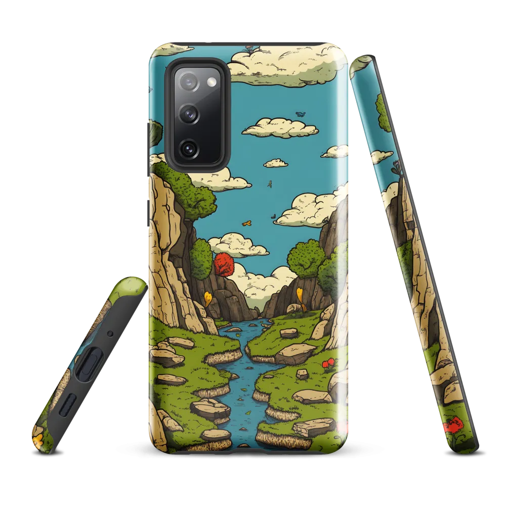 Whimsical Serenity: A Canyon Landscape