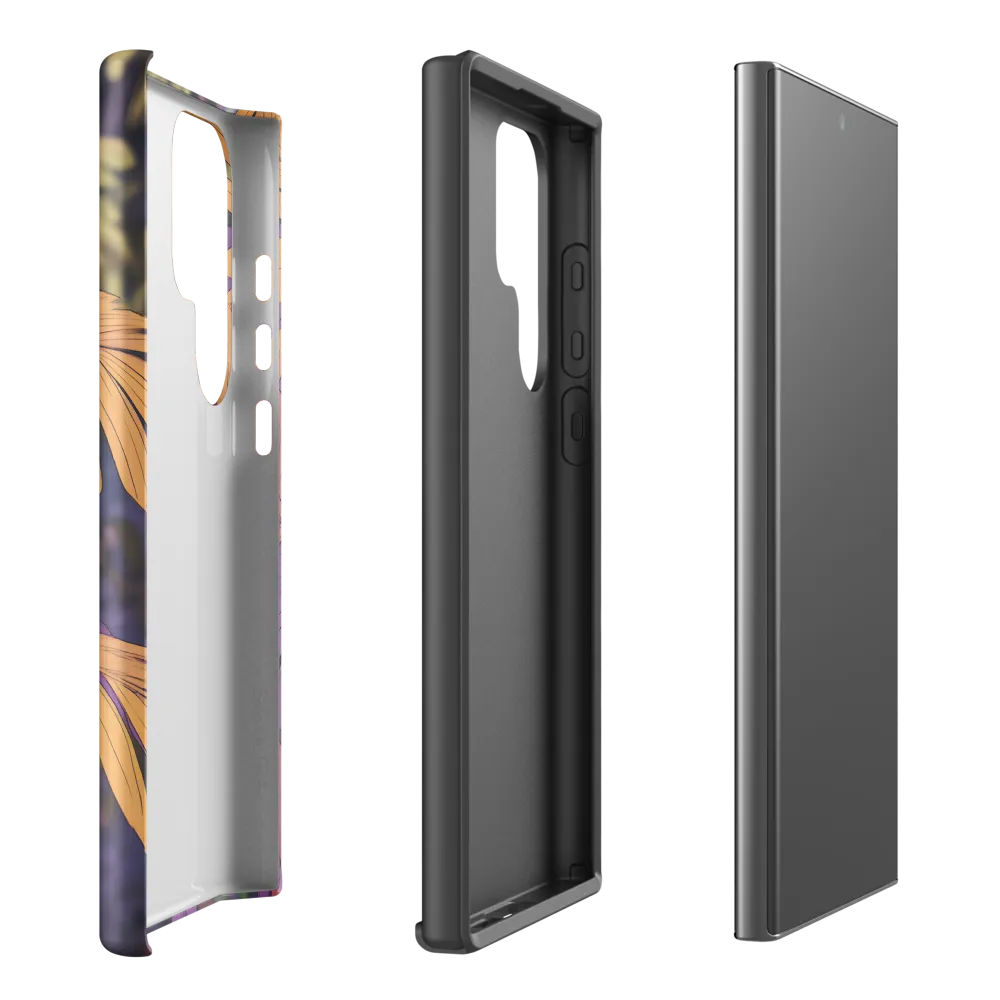 Harmonious Leaves in Digital Twilight | Phone Case |  S23 Ultra | Tough Case | Matte