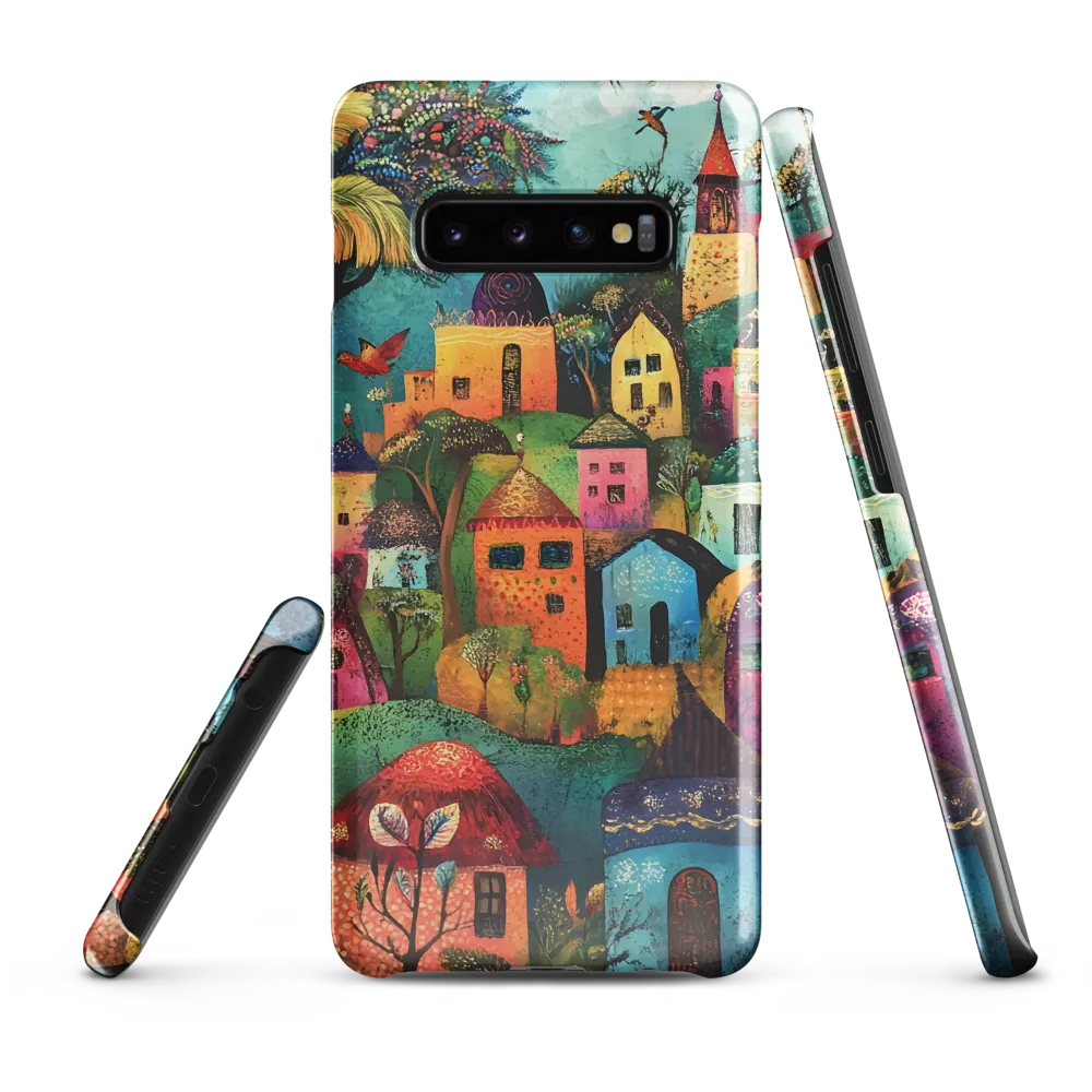 Whimsical Village Harmony | Phone Case |  S10 Plus | Snap Case | Glossy