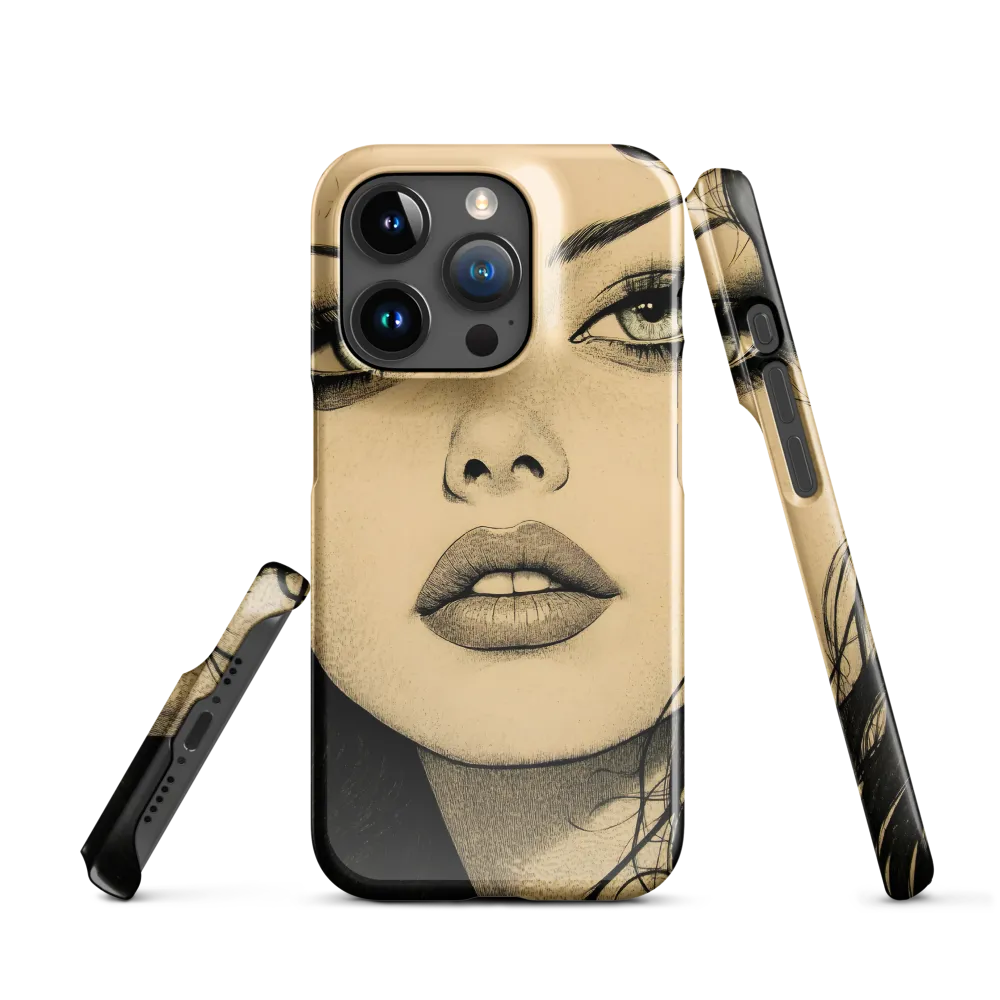 Enigmatic Gaze | Phone Case |  15 Pro | Snap Case | Glossy