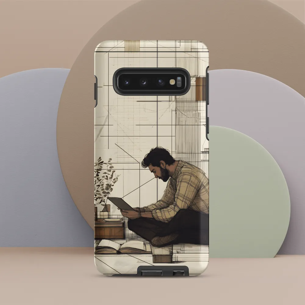 Quiet Reflections in Line | Phone Case |  S10 | Tough Case | Matte