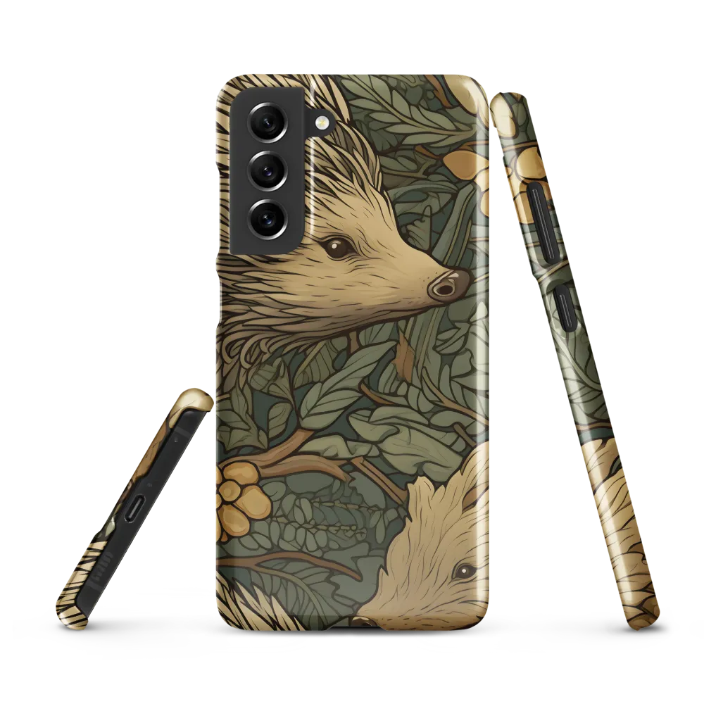 Whimsical Hedgehog Garden | Phone Case |  S21 FE | Snap Case | Glossy