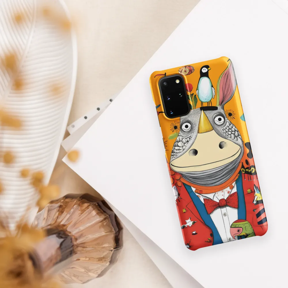 Whimsical Rhinoceros: A Playful Encounter