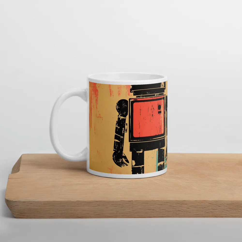 The Retro Robot | Mug with White inside | 11 oz