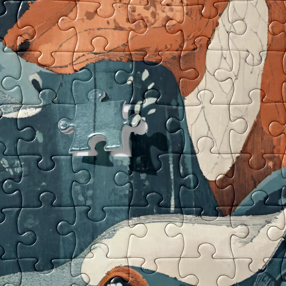 Curious Encounters in the Woodland | Jigsaw Puzzle | 252 pieces