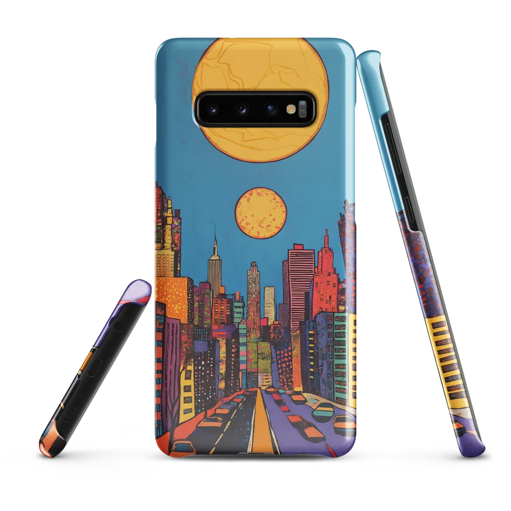 Urban Vibrance: A Pop Art Cityscape | Phone Case |  S10 Plus | Snap Case | Glossy