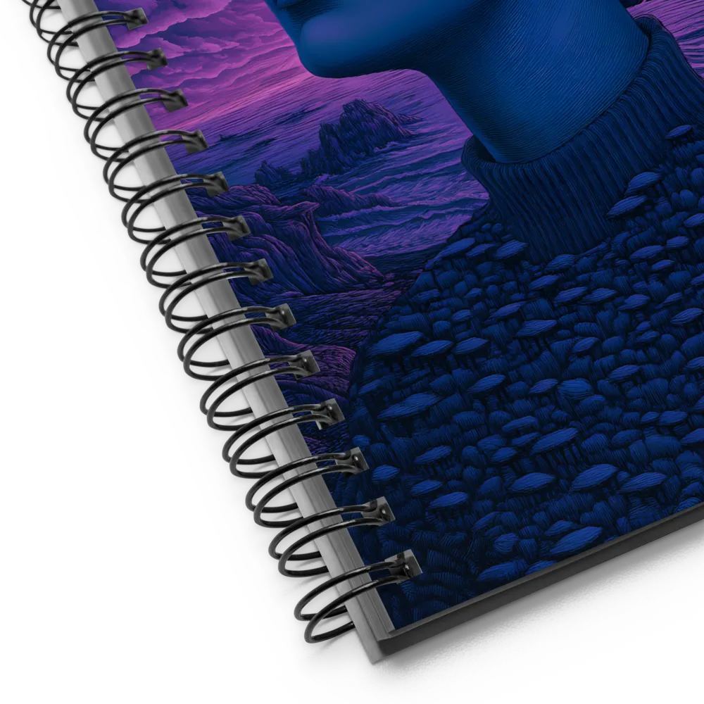 Beyond the Veil: A Surreal Vision | Spiral Notebook