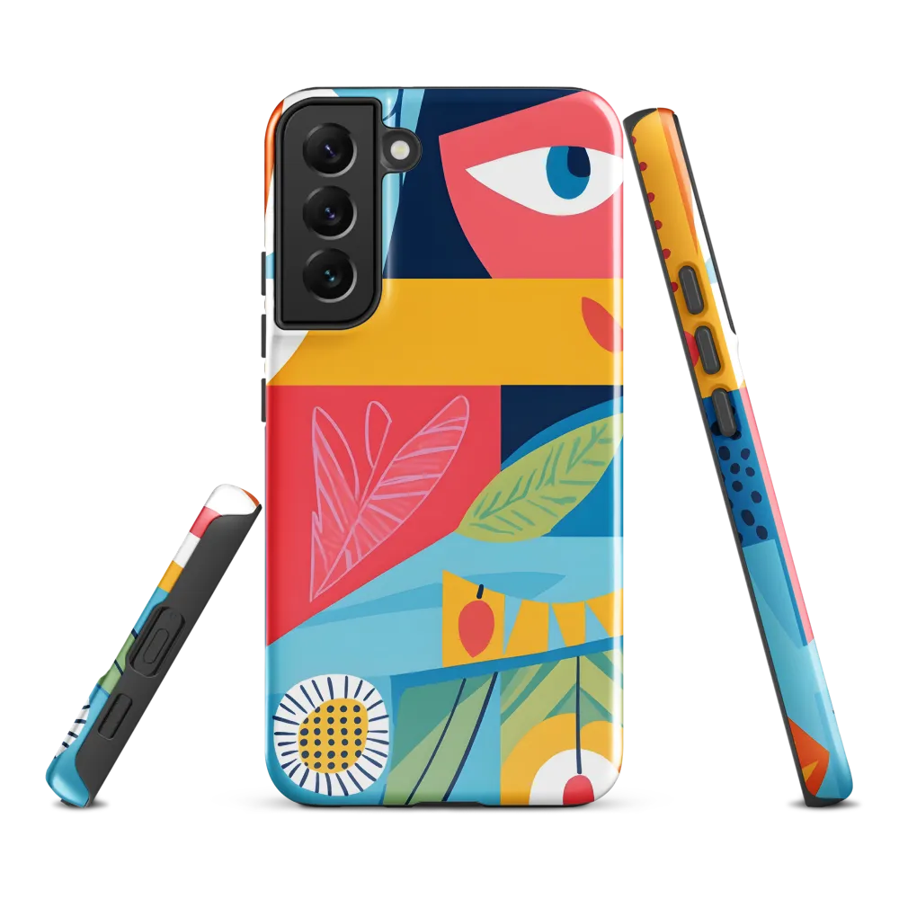 Vibrant Geometric Visage