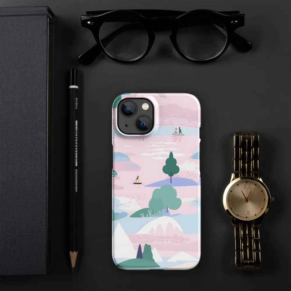 Whimsical Reflections: A Journey Through Landscapes | Phone Case |  13 | Snap Case | Glossy