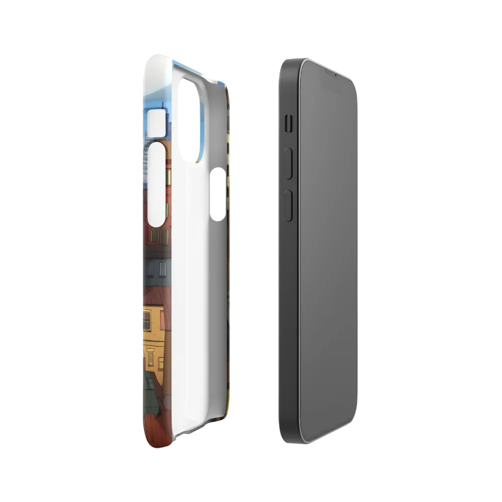 Urban Symphony: A Colorful Cityscape | Phone Case |  13 Mini | Snap Case | Glossy