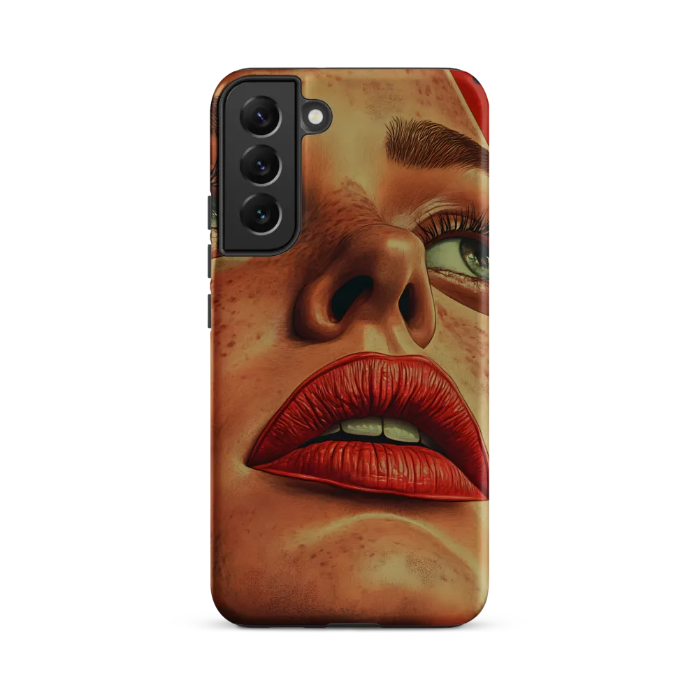 Red Intensity: A Portrait of Elegance