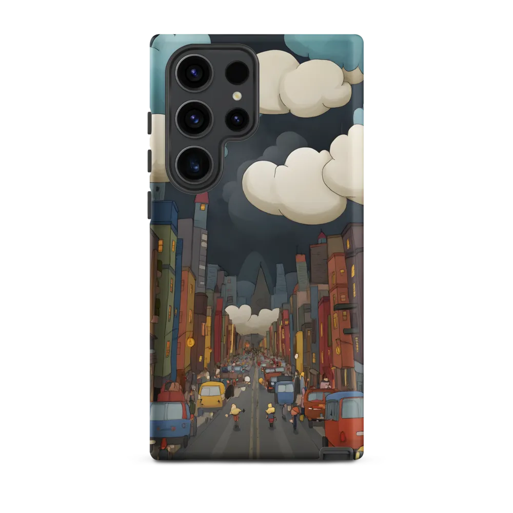 Urban Symphony: A City Awakens at Dusk | Phone Case |  S23 Ultra | Tough Case | Matte