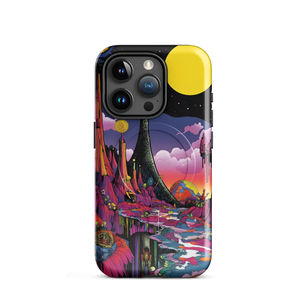 Celestial Dreams: A Journey Through an Alien Landscape | Phone Case |  15 Pro | MagSafe® Tough Case | Glossy