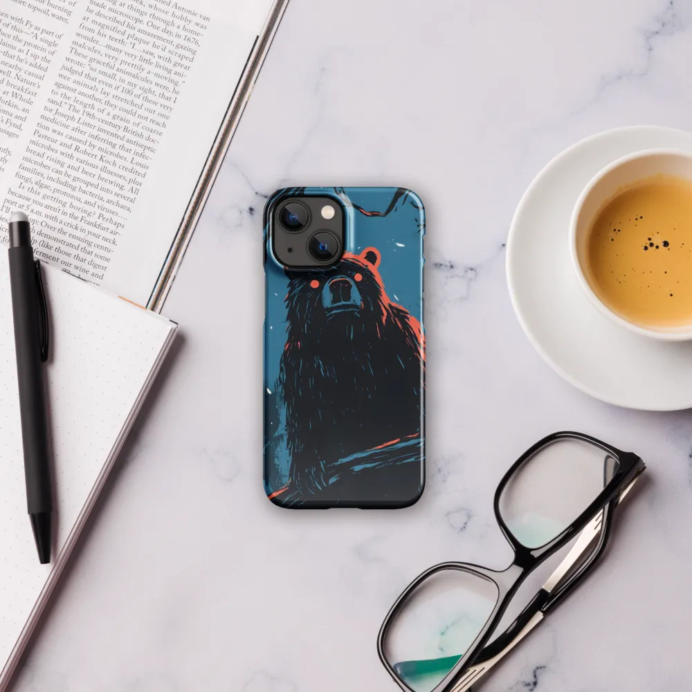 Eerie Majesty: A Bear in the Night | Phone Case |  13 Mini | Snap Case | Glossy