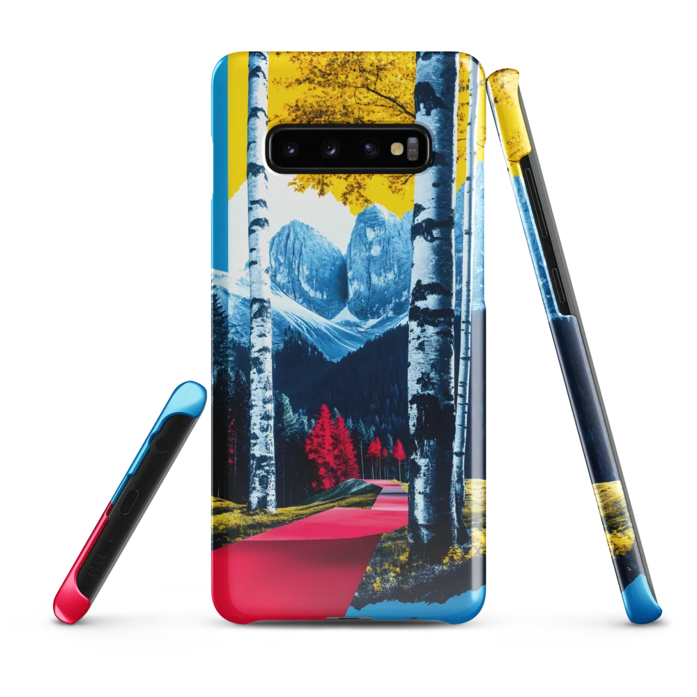 Vibrant Pathways in a Surreal Landscape | Phone Case |  S10 Plus | Snap Case | Glossy