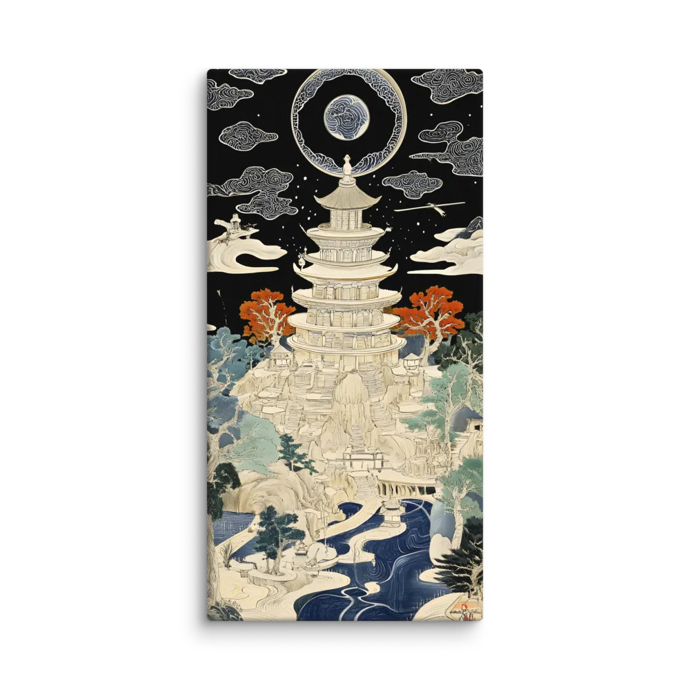 Whispers of the Pagoda | Canvas | 16″×32″