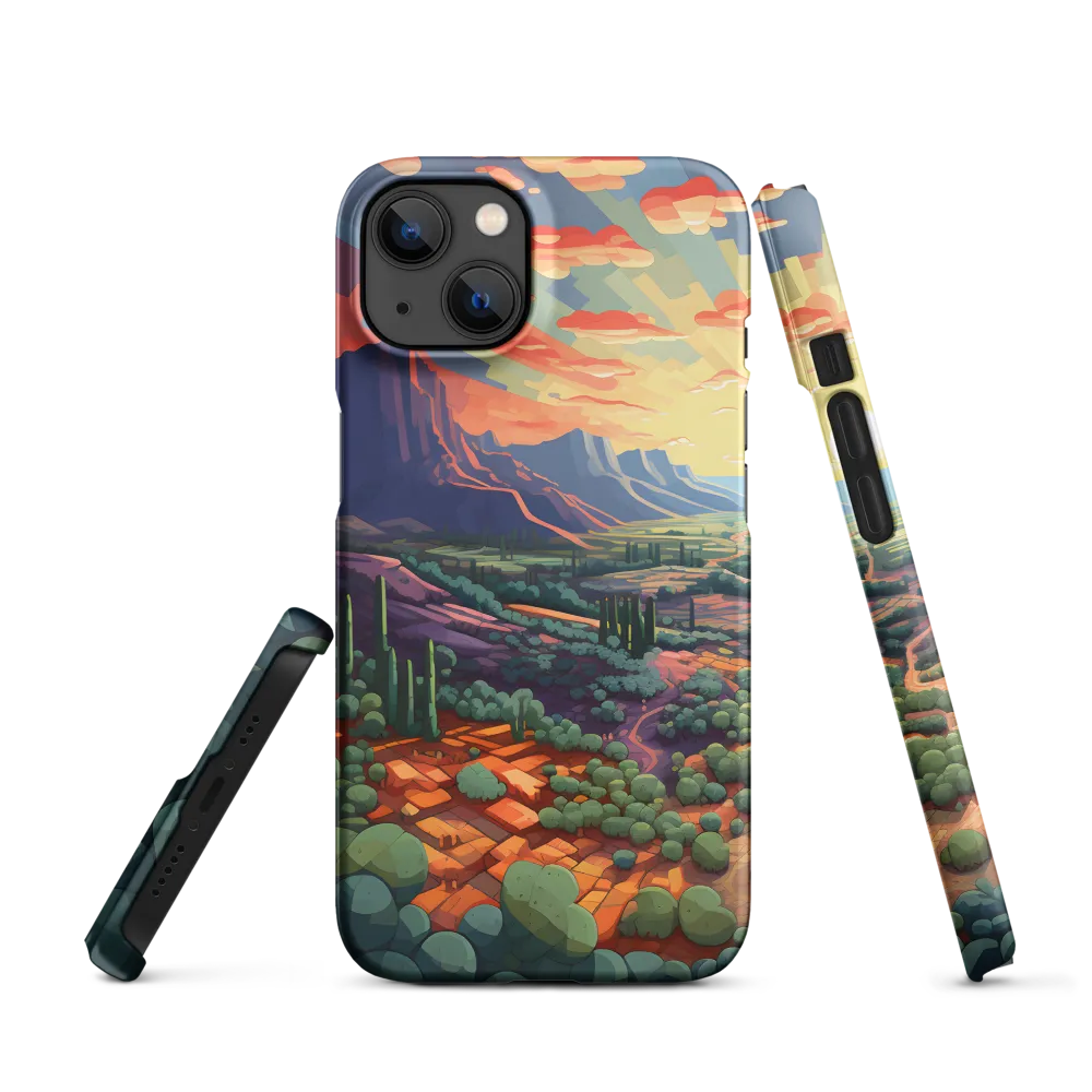 Desert Serenity at Dusk | Phone Case |  13 | Snap Case | Matte