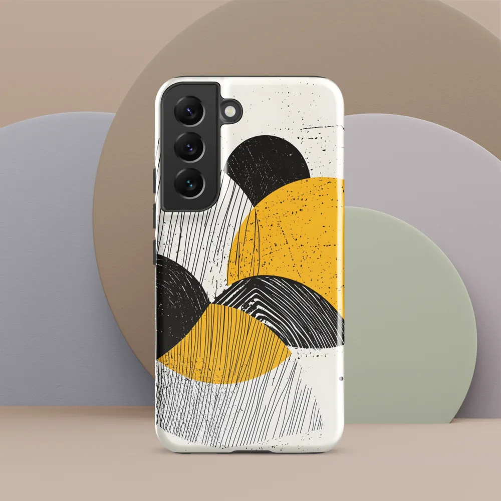 Dynamic Harmony in Black and Yellow