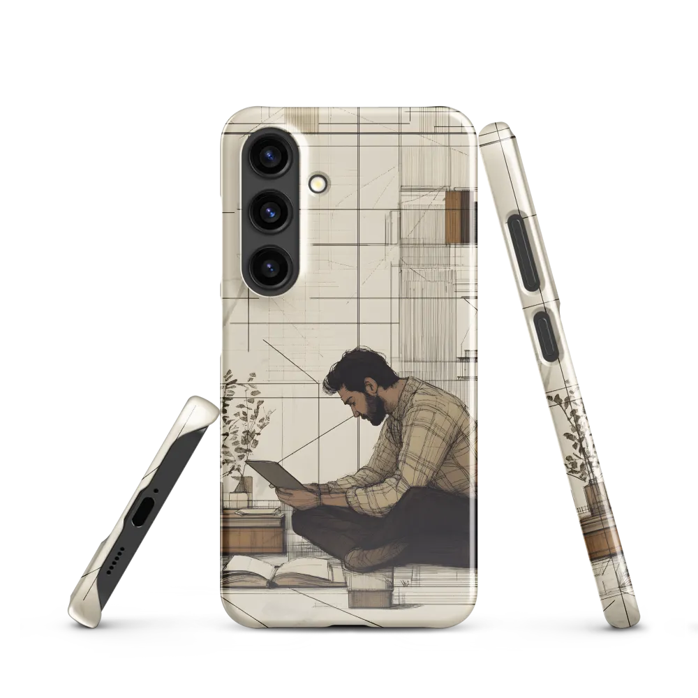 Quiet Reflections in Line | Phone Case |  S24 | Snap Case | Glossy