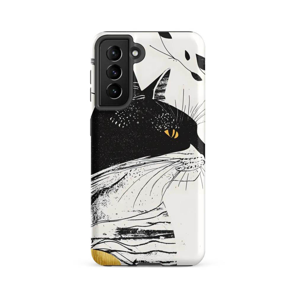 Whiskered Elegance: A Minimalist Cat Profile