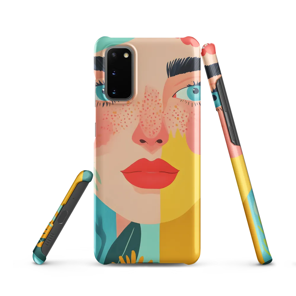 Floral Serenity: A Modern Portrait