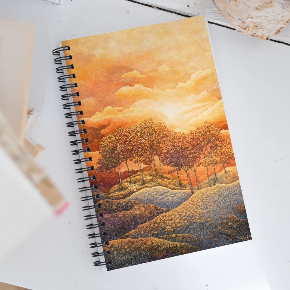 Golden Twilight | Spiral Notebook