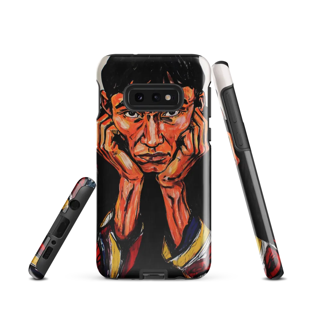 Contemplative Intensity: An Expressionist Portrait