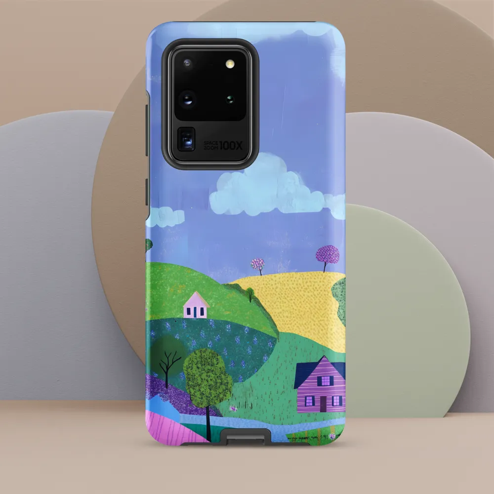 Whimsical Hills and Quaint Homes | Phone Case |  S20 Ultra | Tough Case | Matte
