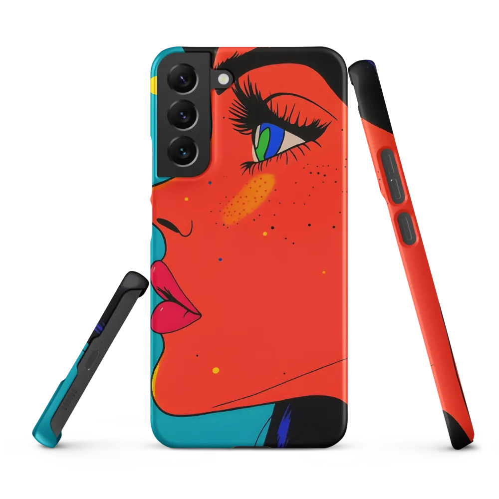Vibrant Feminine Profile in Pop Art