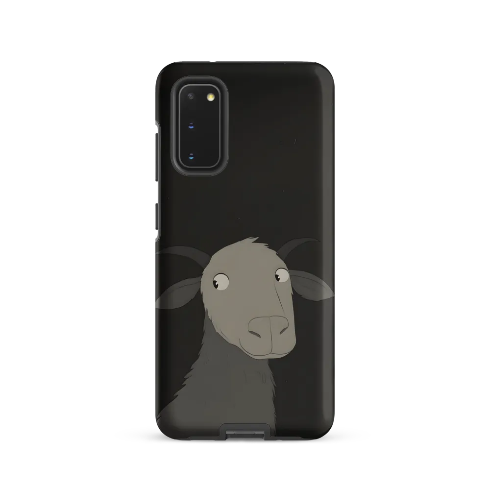 Whimsical Goat in Darkness