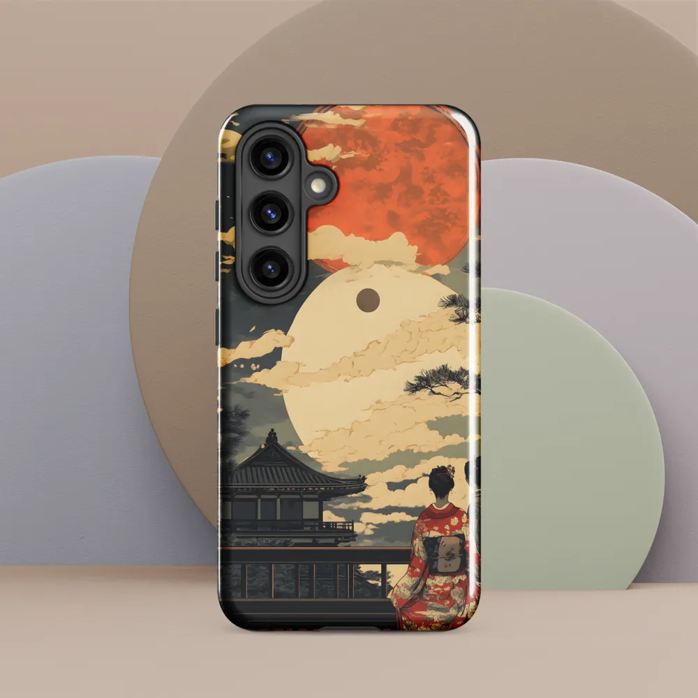 Under the Embrace of the Moon | Phone Case |  S24 | Tough Case | Glossy