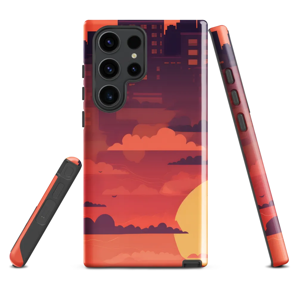 Urban Dusk: A Symphony of Cityscapes | Phone Case |  S23 Ultra | Tough Case | Glossy