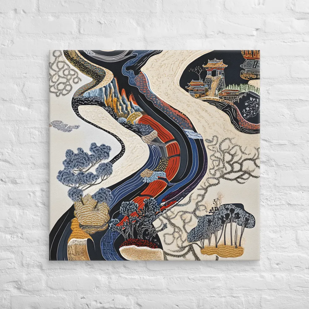 Flow of Tranquility | Canvas | 32″×32″