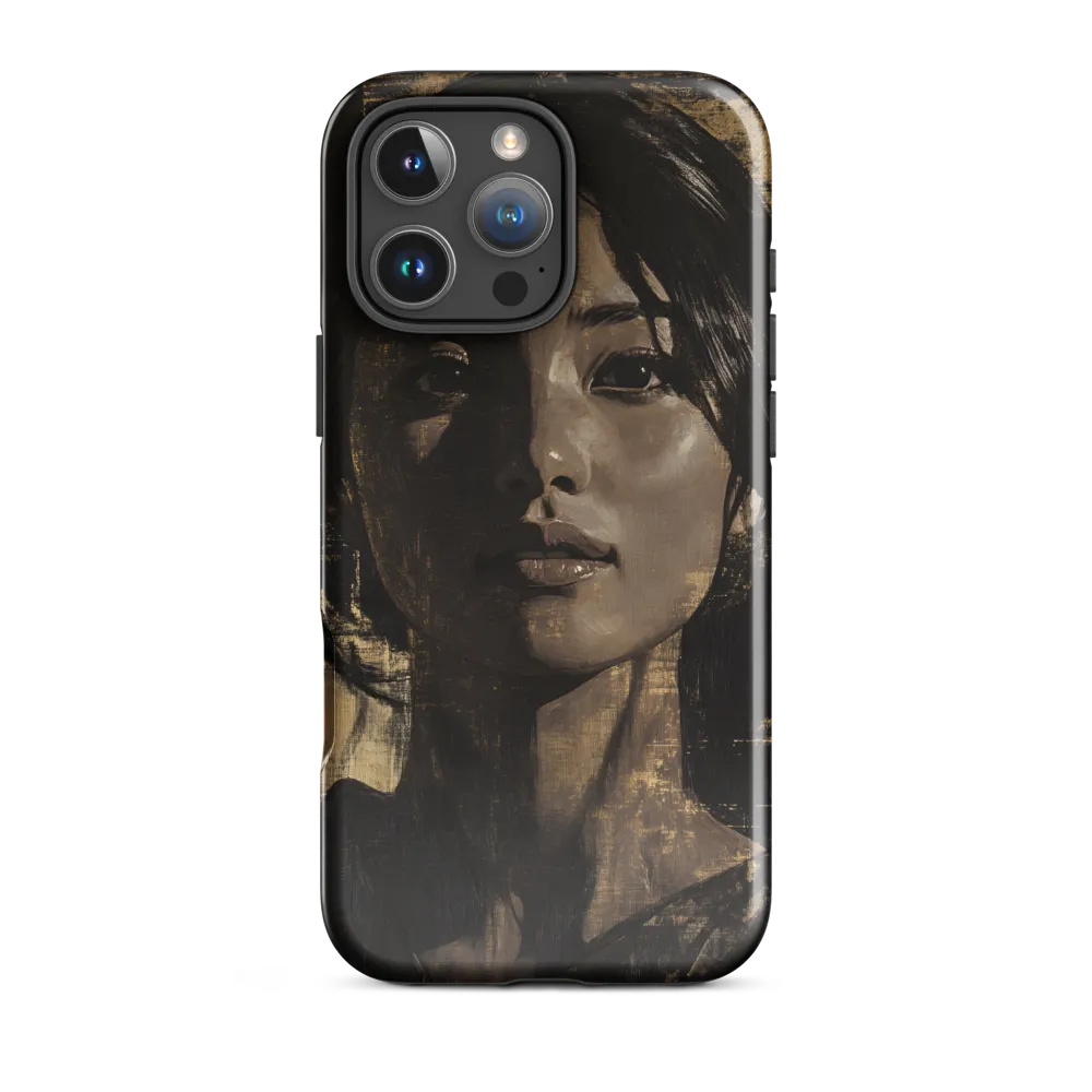 Golden Gaze: A Contemporary Portrait