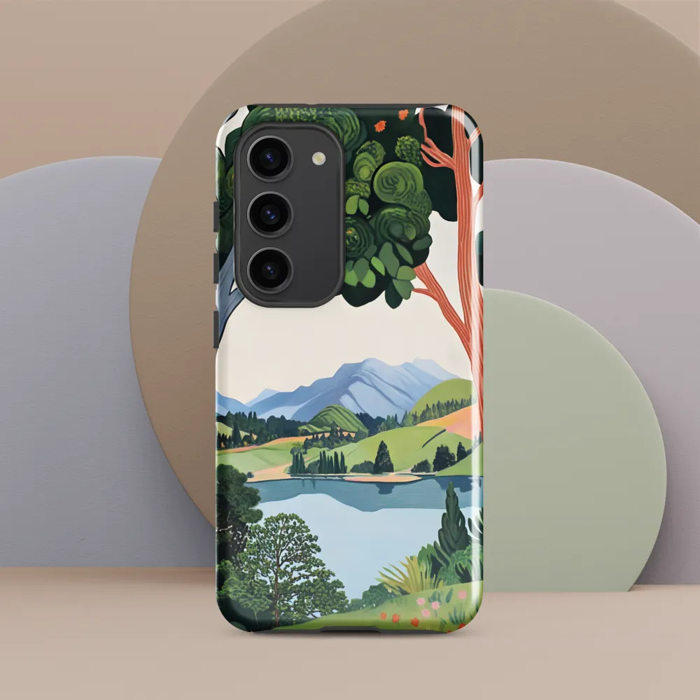 Verdant Frame: Lake Beyond the Trees