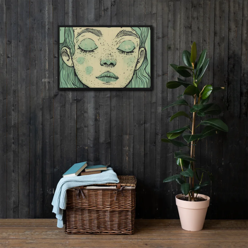Beneath the Surface | Canvas with Black Frame | 20″×30″