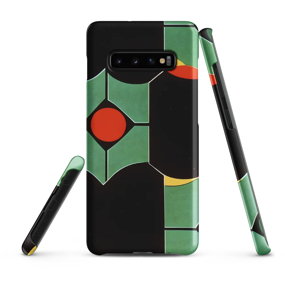 Modular Green Panels with Red Discs