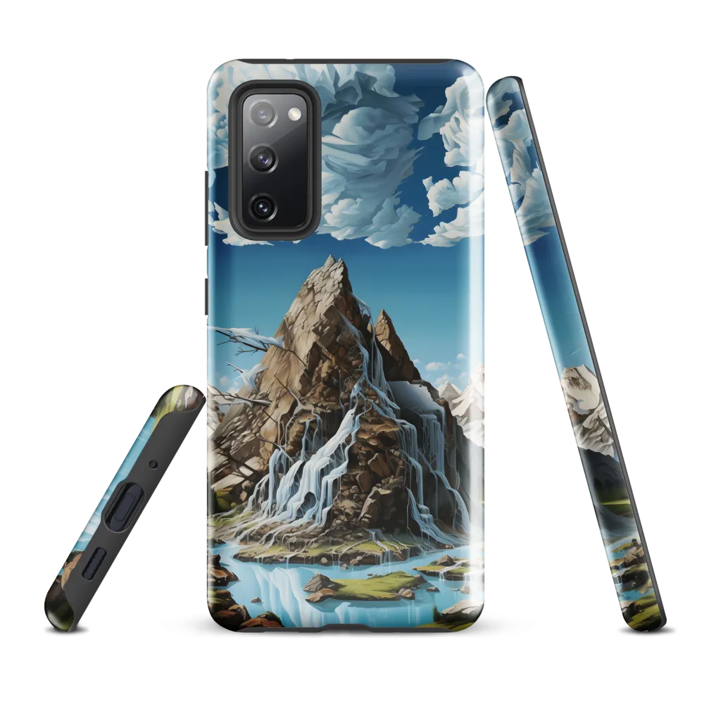 Majestic Cascade: A Mountain Masterpiece | Phone Case |  S20 FE | Tough Case | Glossy