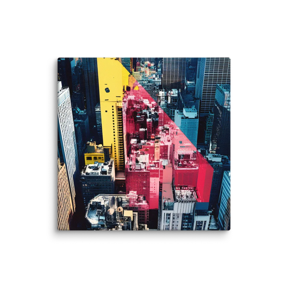 Dynamic Urban Symphony | Canvas | 8″×8″