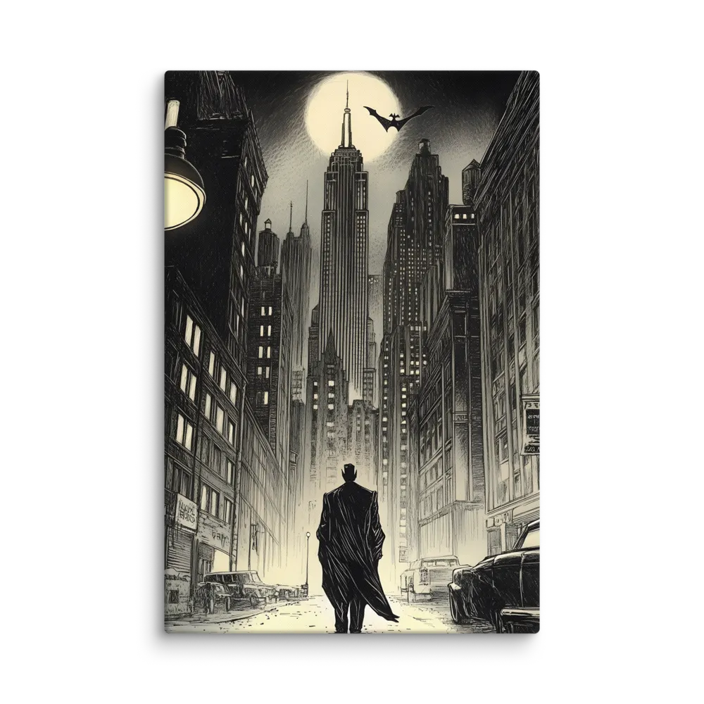 Shadows of the Gotham Night | Art Print