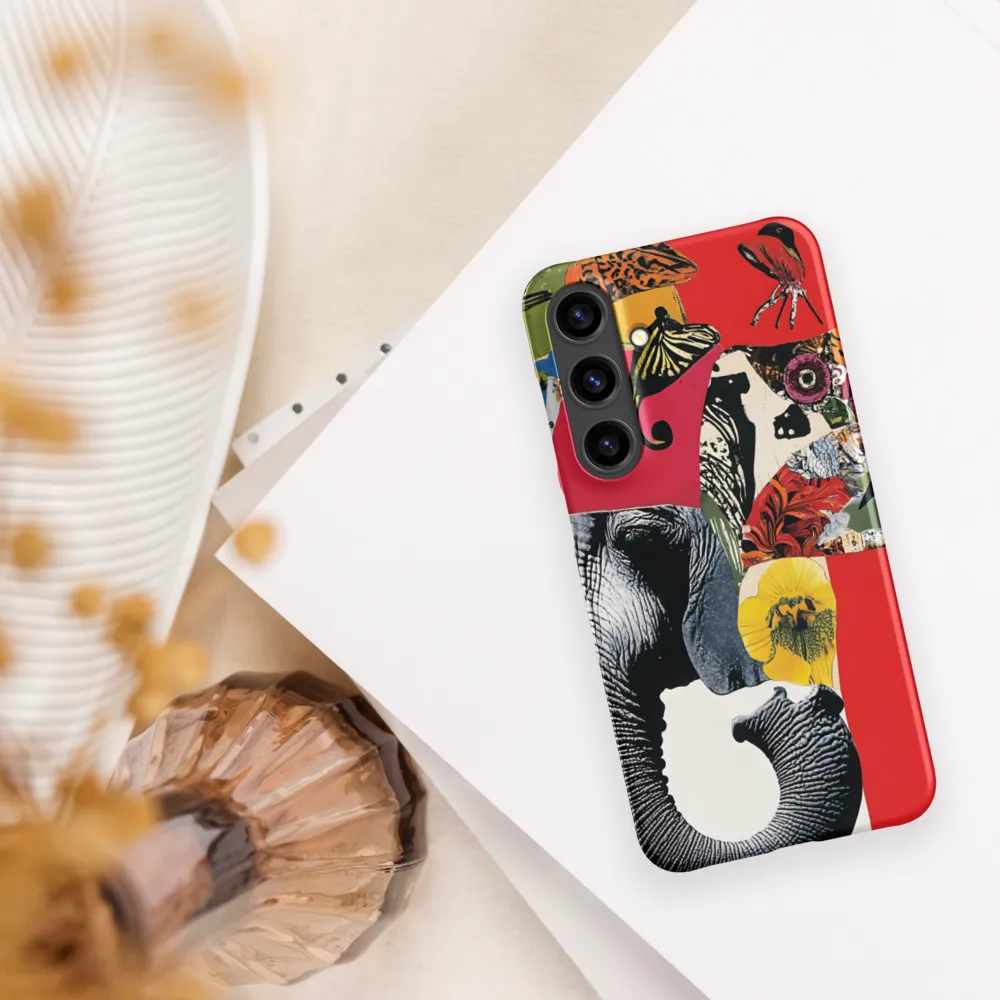 Whimsical Elephant: A Vibrant Collage of Life