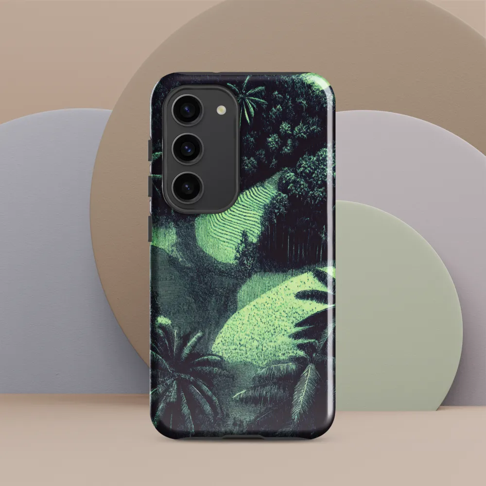 Harmony in Green: A Surreal Landscape