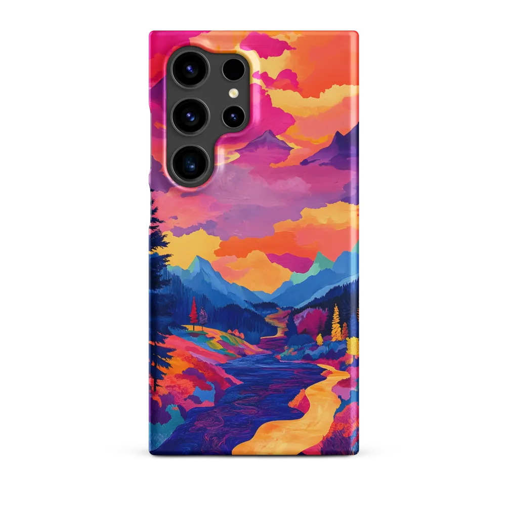 Radiant Serenity: A Surreal Landscape | Phone Case |  S24 Ultra | Snap Case | Matte