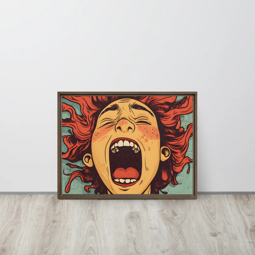 Fury Unleashed | Canvas with Brown Frame | 18″×24″