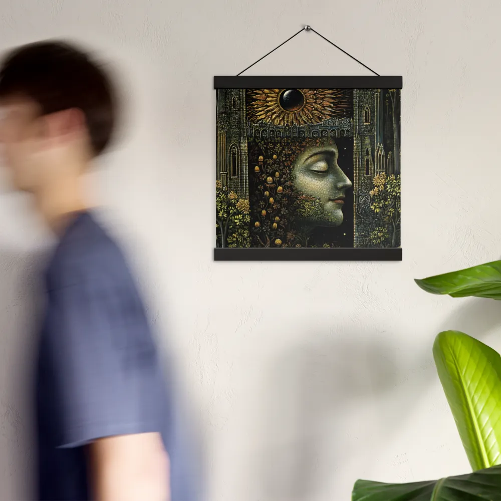 Nature’s Embrace: The Infinite Connection | Poster With Black Wood Hanger | 12″×12″