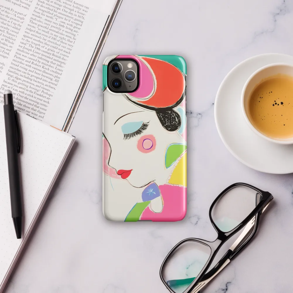 Whimsical Portrait in Colorful Abstraction | Phone Case |  11 Pro Max | Snap Case | Glossy