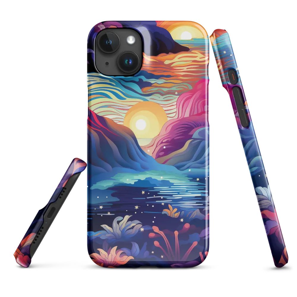Tropical Dreamscape | Phone Case |  15 Plus | Snap Case | Glossy