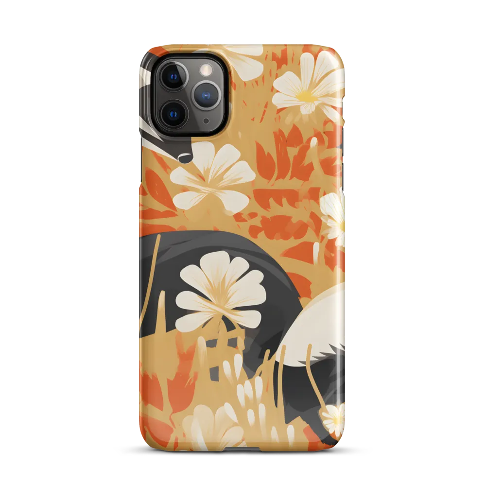 Whimsical Badgers in Bloom | Phone Case |  11 Pro Max | Snap Case | Glossy