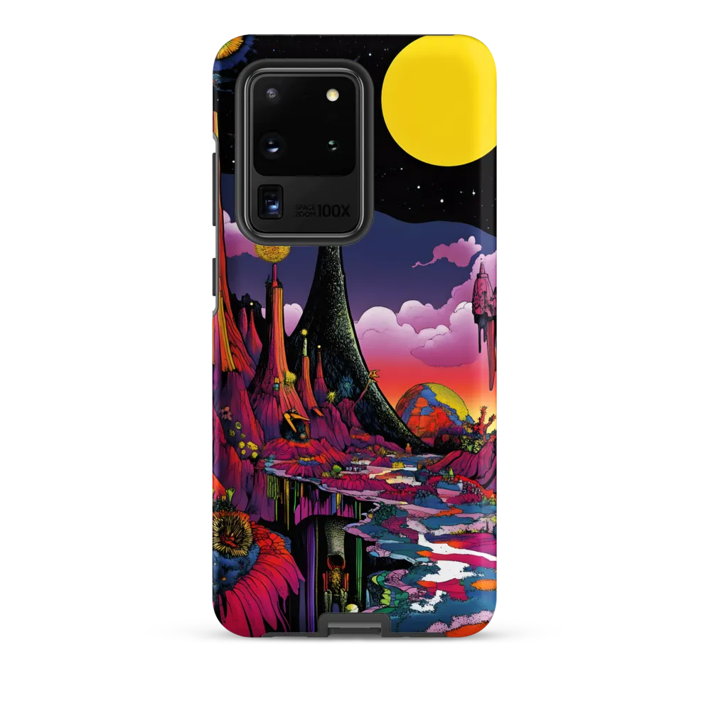 Celestial Dreams: A Journey Through an Alien Landscape | Phone Case |  S20 Ultra | Tough Case | Matte