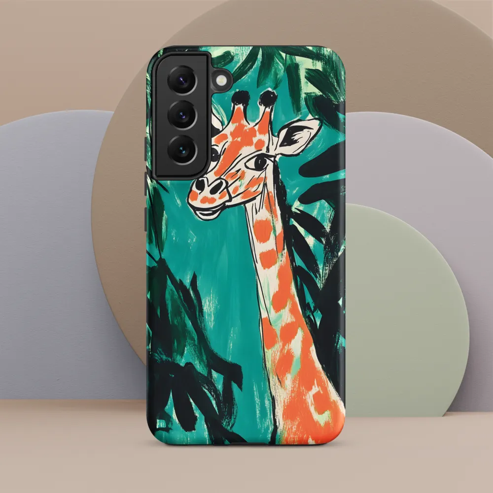 Curious Giraffe in Lush Greenery | Phone Case |  S22 Plus | Tough Case | Matte